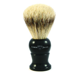 Edwin Jagger Black Shaving Brush (Super Badger)