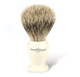 Edwin Jagger Imitation Ivory Best Badger Shaving Brush (Small)
