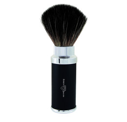Edwin Jagger Synthetic Travel Shaving Brush (Black)
