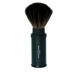 Edwin Jagger Synthetic Travel Shaving Brush (Black)