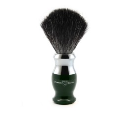 Edwin Jagger 37 Range Shaving Brush Dark Green (Black Synthetic) - main