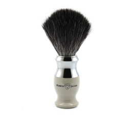 Edwin Jagger 37 Range Shaving Brush Light Grey (Black Synthetic) - main