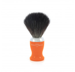 Edwin Jagger Orange Shaving Brush (Black Synthetic) 
