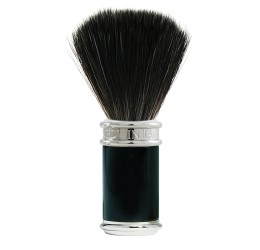 Edwin Jagger Chrome & Black Shaving Brush (Black Synthetic)