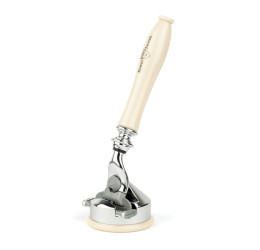Edwin Jagger Gillette® Mach3® or Fusion® ProGlide® Razor Shaving Set Chatsworth Imitation Ivory 2pc