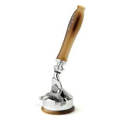 Edwin Jagger Gillette® Mach3® or Fusion® ProGlide® Razor Shaving Set Chatsworth Imitation Light Horn 2pc