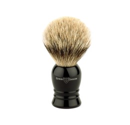 Edwin Jagger Black Shaving Brush (Super Badger), Extra Large