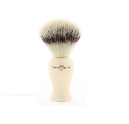 Edwin Jagger Imitation Ivory Synthetic Silver Tip Shaving Brush (Large)