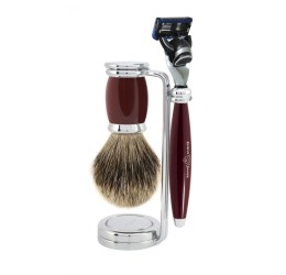 Edwin Jagger Gillette® Fusion® ProGlide® Razor Shaving Set Bulbous Red 3pc