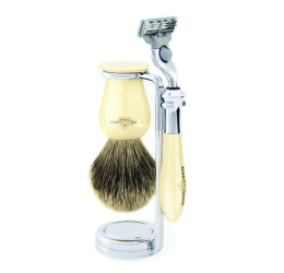 Edwin Jagger Gillette® Mach3® Razor Shaving Set Plaza Imitation Ivory 3pc