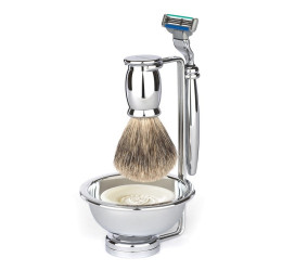 Edwin Jagger Gillette® Mach3® Razor Shaving Set Bulbous 4pc