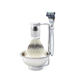 Edwin Jagger Gillette® Fusion® ProGlide® Razor Shaving Set Bulbous Lined 4pc