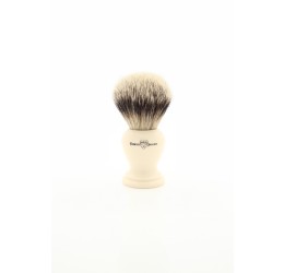 Edwin Jagger EJ367 Imitation Ivory Silver Tip Badger Shaving Brush (Extra Large)