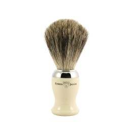 Edwin Jagger Imitation Ivory Shaving Brush (Pure Badger) 