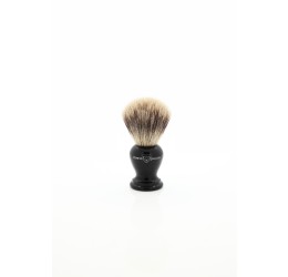 Edwin Jagger EJ366 Imitation Ebony Silver Tip Badger Shaving Brush (Small)