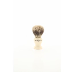 Edwin Jagger EJ367 Imitation Ivory Silver Tip Badger Shaving Brush (Small)