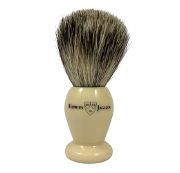 Edwin Jagger Imitation Ivory Best Badger Shaving Brush (Small)