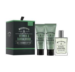 Scottish Fine Soaps Vetiver & Sandalwood Well Groomed Gift Set