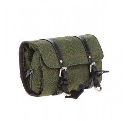 Ashwood Liam Tweed Hanging Washbag (Green)