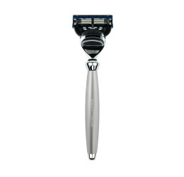 Edwin Jagger Satin Chrome Bulbous Fusion Razor