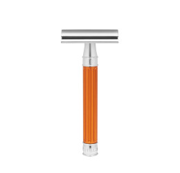 Edwin Jagger 3ONE6 Stainless Steel Orange DE Safety Razor