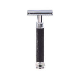 Edwin Jagger Black Chrome 3D Diamond DE Safety Razor