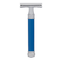 Edwin Jagger DE83 Long Blue DE Safety Razor (Closed Comb)