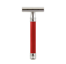 Edwin Jagger 3ONE6 Double Edge Safety Razor Stainless Steel Red
