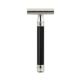 Edwin Jagger 3ONE6 Stainless Steel Imitation Ebony DE Safety Razor