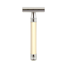 Edwin Jagger 3ONE6 Stainless Steel Imitation Ivory DE Safety Razor