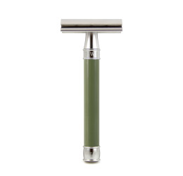 Edwin Jagger 3ONE6 Stainless Steel Green DE Safety Razor