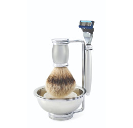 Edwin Jagger Gillette® Fusion® ProGlide® Razor Shaving Set Bulbous Satin 4pc