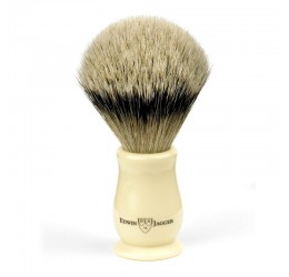 Edwin Jagger Chatsworth Imitation Ivory Shaving Brush (Silver Tip)