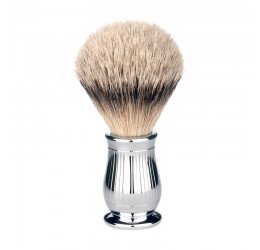 Edwin Jagger Chatsworth Lined Shaving Brush (Silver Tip)