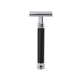 Edwin Jagger DE86 Black DE Safety Razor (Long) 