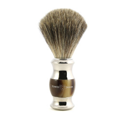 Edwin Jagger Horn & Nickel Shaving Brush