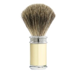 Edwin Jagger Ivory & Chrome Shaving Brush (Pure Badger)