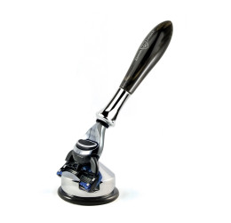 Edwin Jagger Gillette® Mach3® or Fusion® ProGlide® Razor Shaving Set Plaza Imitation Marble Black 2pc