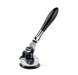 Edwin Jagger Gillette® Mach3® or Fusion® ProGlide® Razor Shaving Set Plaza Imitation Ebony 2pc