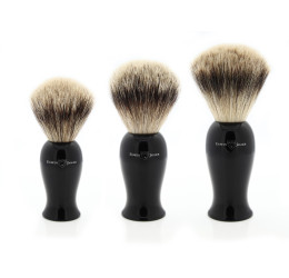 Edwin Jagger EJ106 Imitation Ebony Shaving Brush (Super Badger)