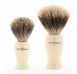 Edwin Jagger EJ107 Imitation Ivory Shaving Brush (Best Badger)
