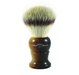 Edwin Jagger Imitation Light Horn Shaving Brush (Synthetic Silvertip)