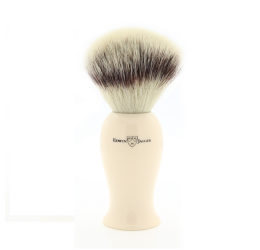 Edwin Jagger Imitation Ivory Synthetic Silver Tip Shaving Brush (Deluxe)