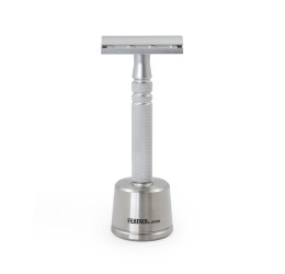 Feather All Stainless AS-D2 DE Razor and Stand