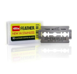 Feather New Hi-Stainless DE Razor Blades (10 Pack)