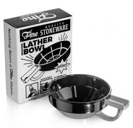 Fine Accoutrements Porcelain Shaving Bowl Black/Grey 