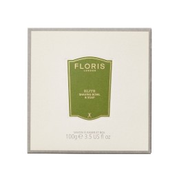 Floris Elite shaving bowl and soap packaging