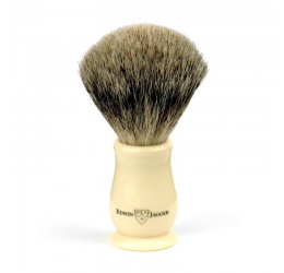 Edwin Jagger Chatsworth Imitation Ivory Shaving Brush (Best Badger)