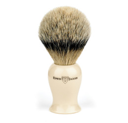 Edwin Jagger Imitation Ivory Plaza Super Badger Shaving Brush 