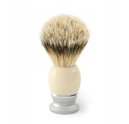 Edwin Jagger Riva Imitation Ivory Super Badger Shaving Brush